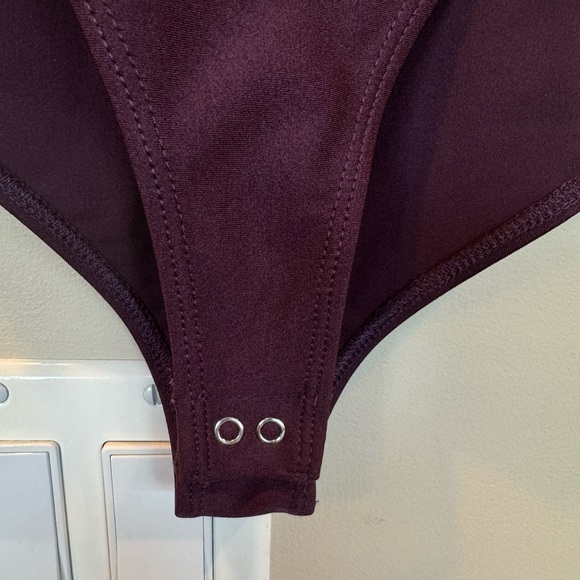 Forever 21 Plunging Plum Surplice Bodysuit - Picture 8 of 11